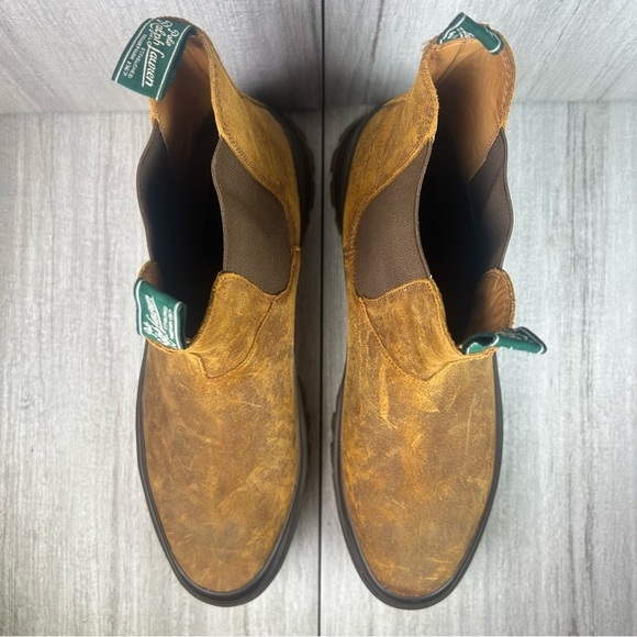 NEW Polo Country Ralph Lauren AR Lug Rustic Leather Chelsea Boots Mens Size 12 main image 9